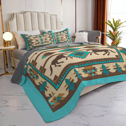 Lorva All Season Quilt 3-Piece Set Horse Freedom