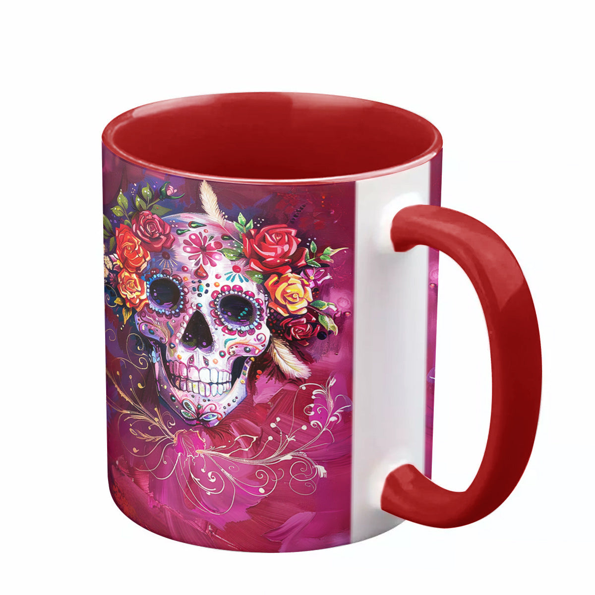 Lorva Personalized Mug Happy Gorgeous Sugar Skull