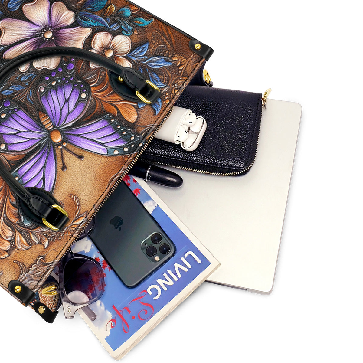 Lorva Leather Bag Butterfly Lovely