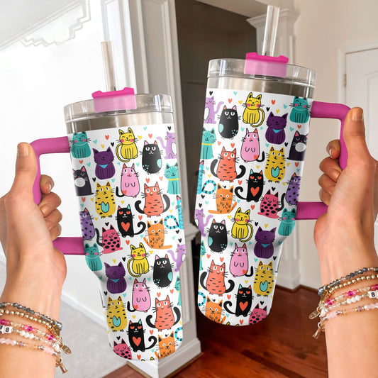 Lorva Tumbler Cute Kitten