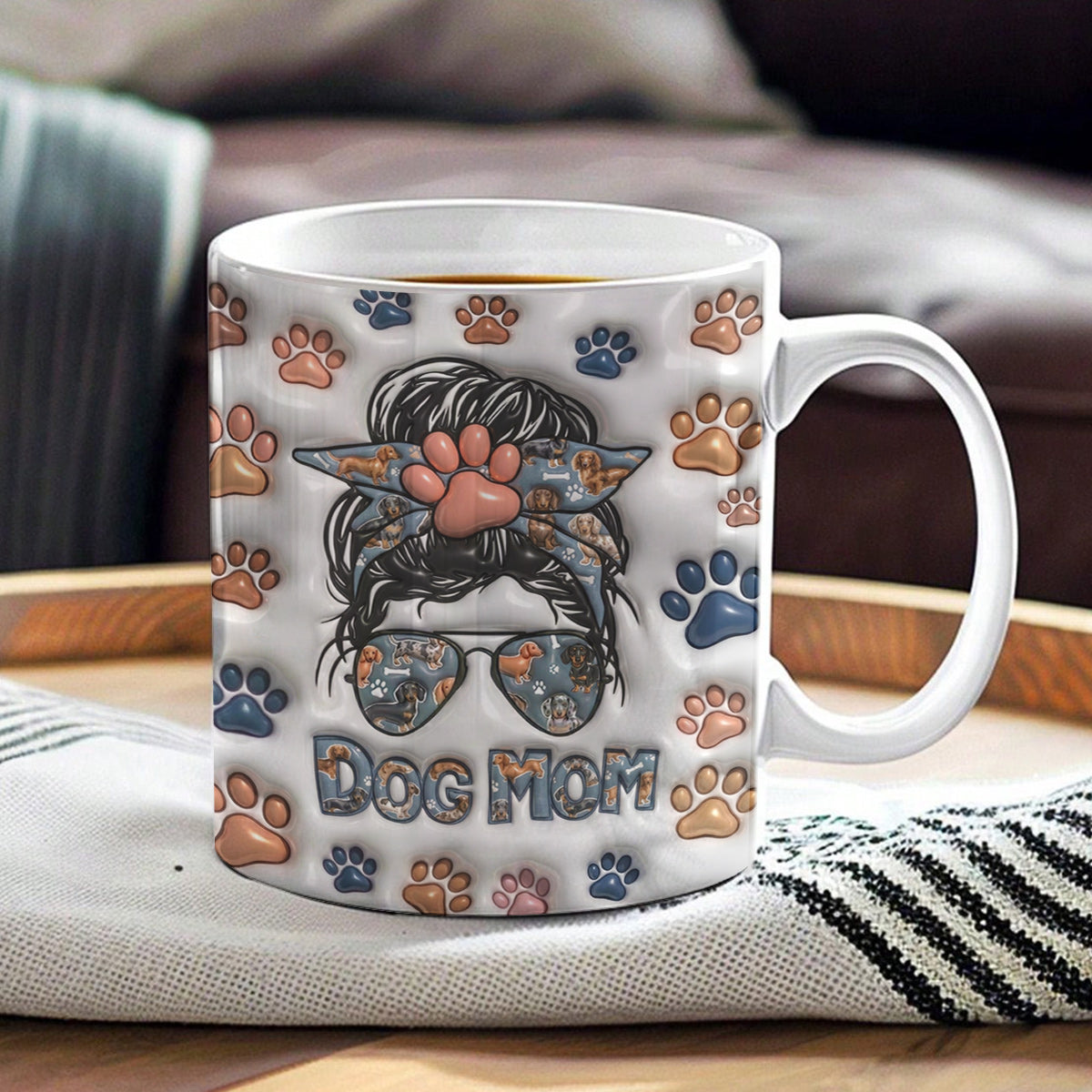Lorva Dachshund Flat Print Mug Dog Mom