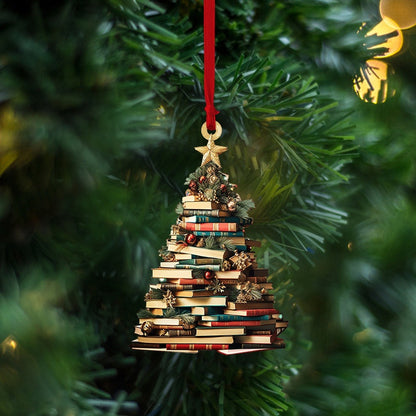 Lorva Reading Acrylic Ornament Merry Christmas
