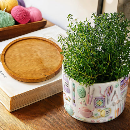 Lorva Yarn Ceramic Plant Pot Yarn Is My Therapy