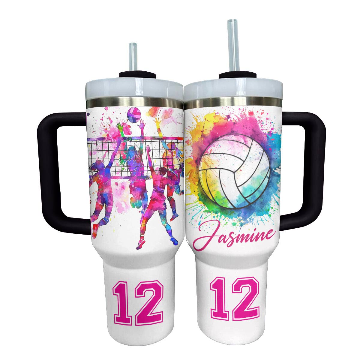 Lorva Personalized Tumbler Just A Girl Who Loves Volleyball
