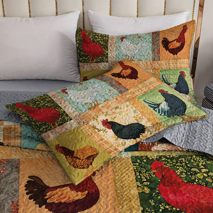 Lorva Chicken All Season Quilt 3-Piece Set