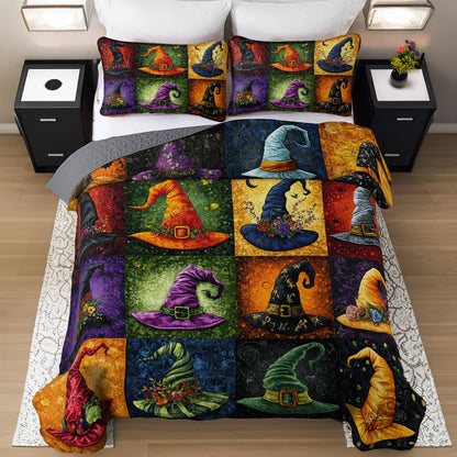Witch Lorva All Season Quilt 3-Piece Set Magic Witch Hats