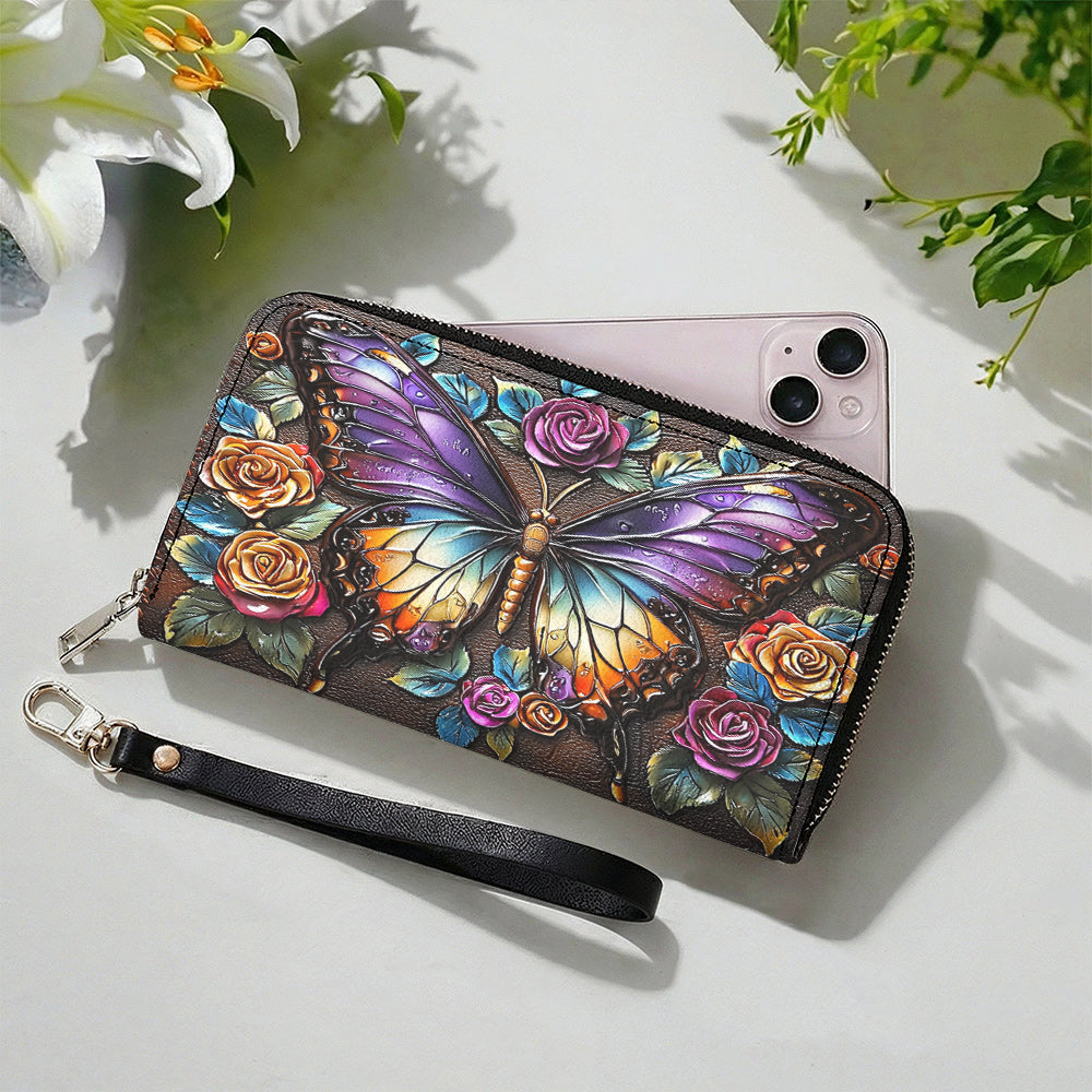 Lorva Butterfly Leather Wallet Gorgeous