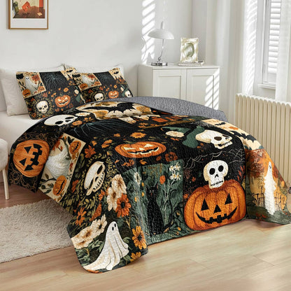 Halloween Lorva All Season Quilt 3-Piece Set Charming Floral