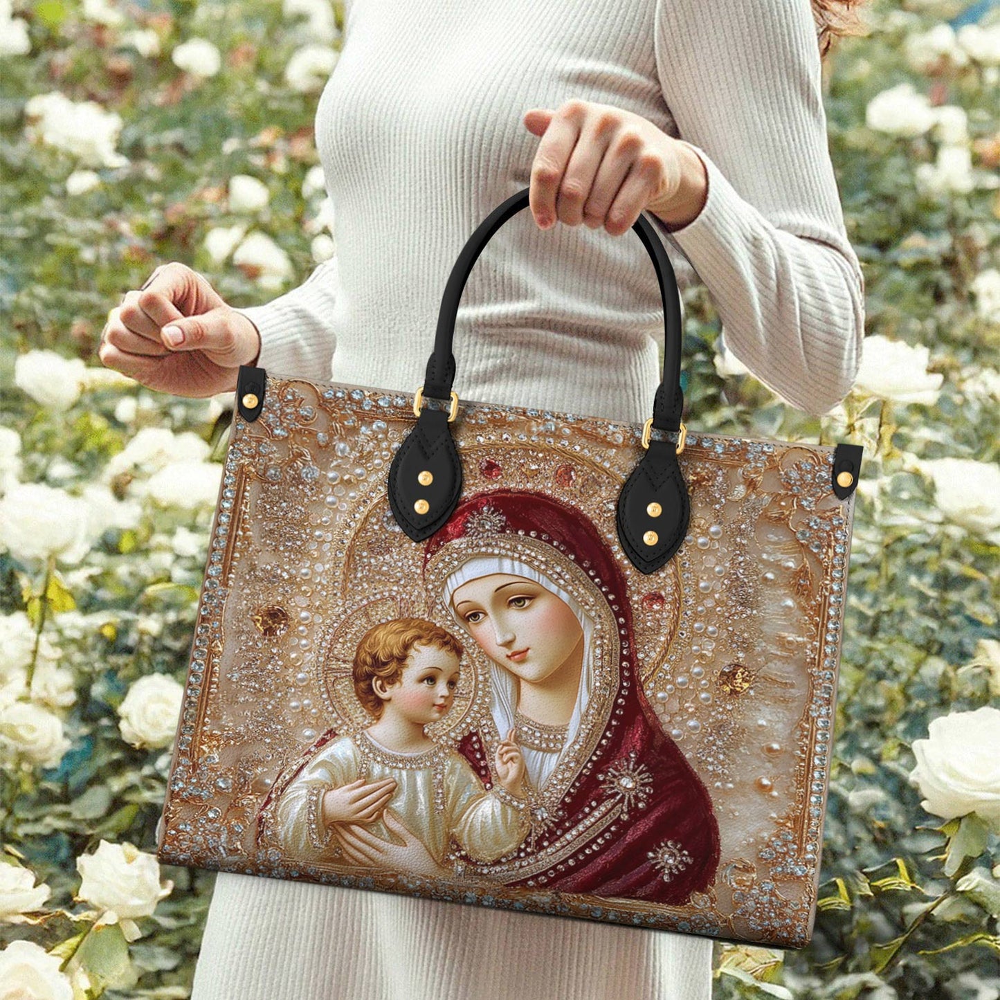 Lorva Leather Bag Holy Mother Serenity