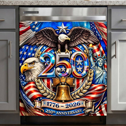 Lorva Magnetic Dishwasher Cover America 250th Anniversary