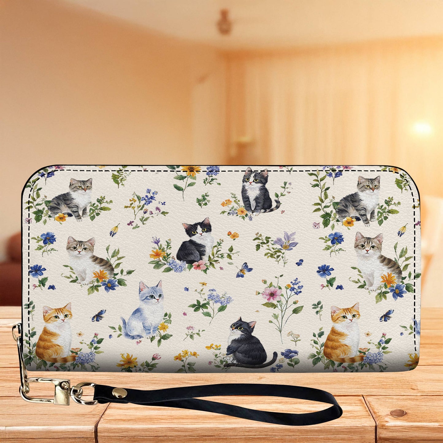 Lorva Cat Leather Bag Cute Garden