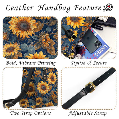 Lorva Leather Bag Rustic Sunflower