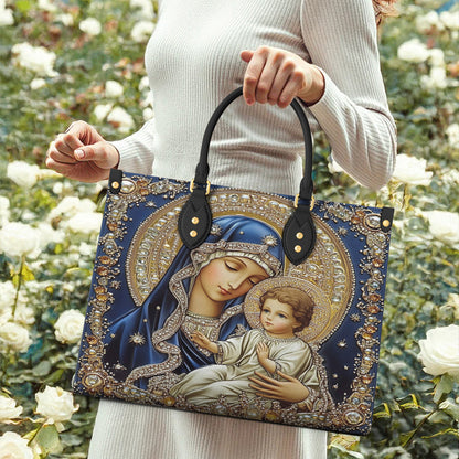 Lorva Virgin Mary Leather Bag Charming Love