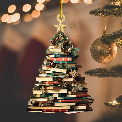 Lorva Reading Acrylic Ornament Merry Christmas