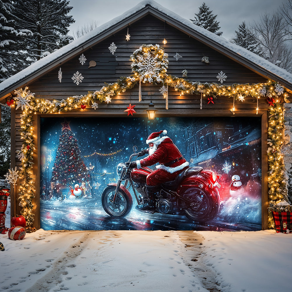 Lorva Christmas Garage Door Banner Decoration Frenzy