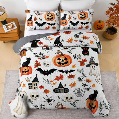 Halloween Lorva All Season Quilt 3-Piece Set Autumn Spells & Pumpkins