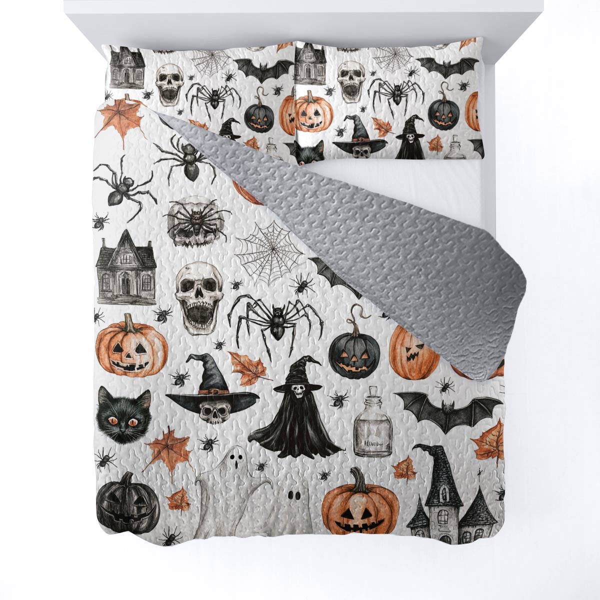 Halloween Lorva All Season Quilt 3-Piece Set Ghostly Giggles