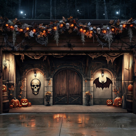 Lorva Halloween Garage Door Banner Decoration Infernal Halloween Gate