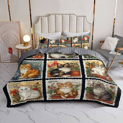 Lorva All Season Quilt 3-Piece Set The Victorian Cat Club