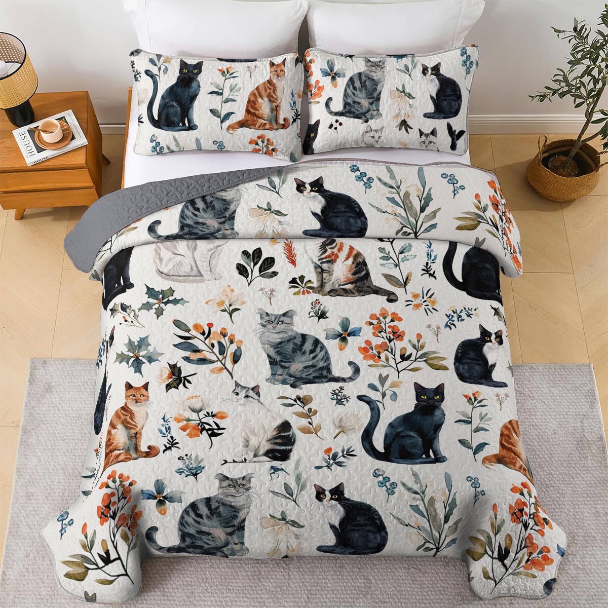 Lorva All Season Quilt 3-Piece Set Autumn Dreams