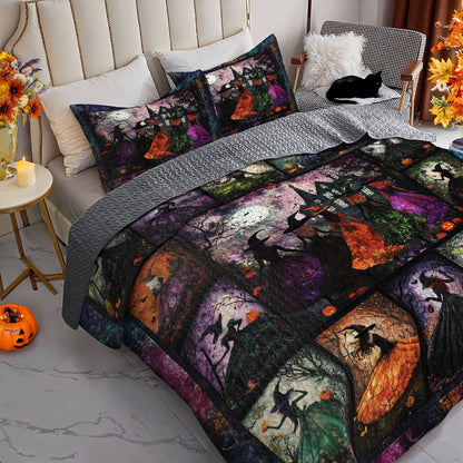 Witch Lorva All Season Quilt 3-Piece Set Enchanted Witches