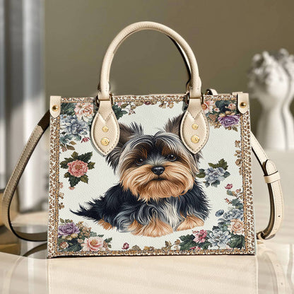 Lorva Leather Bag Royal Yorkie Bloom