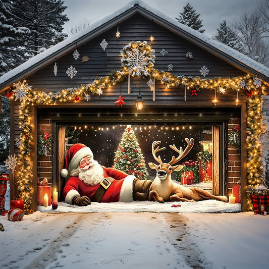Lorva Christmas Garage Door Banner Decoration A Jolly Moment