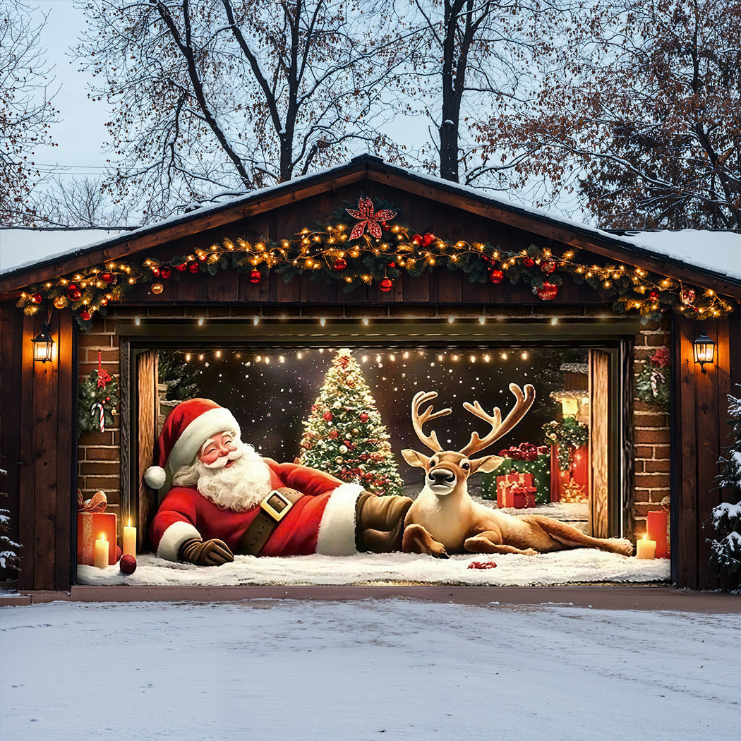 Lorva Christmas Garage Door Banner Decoration A Jolly Moment