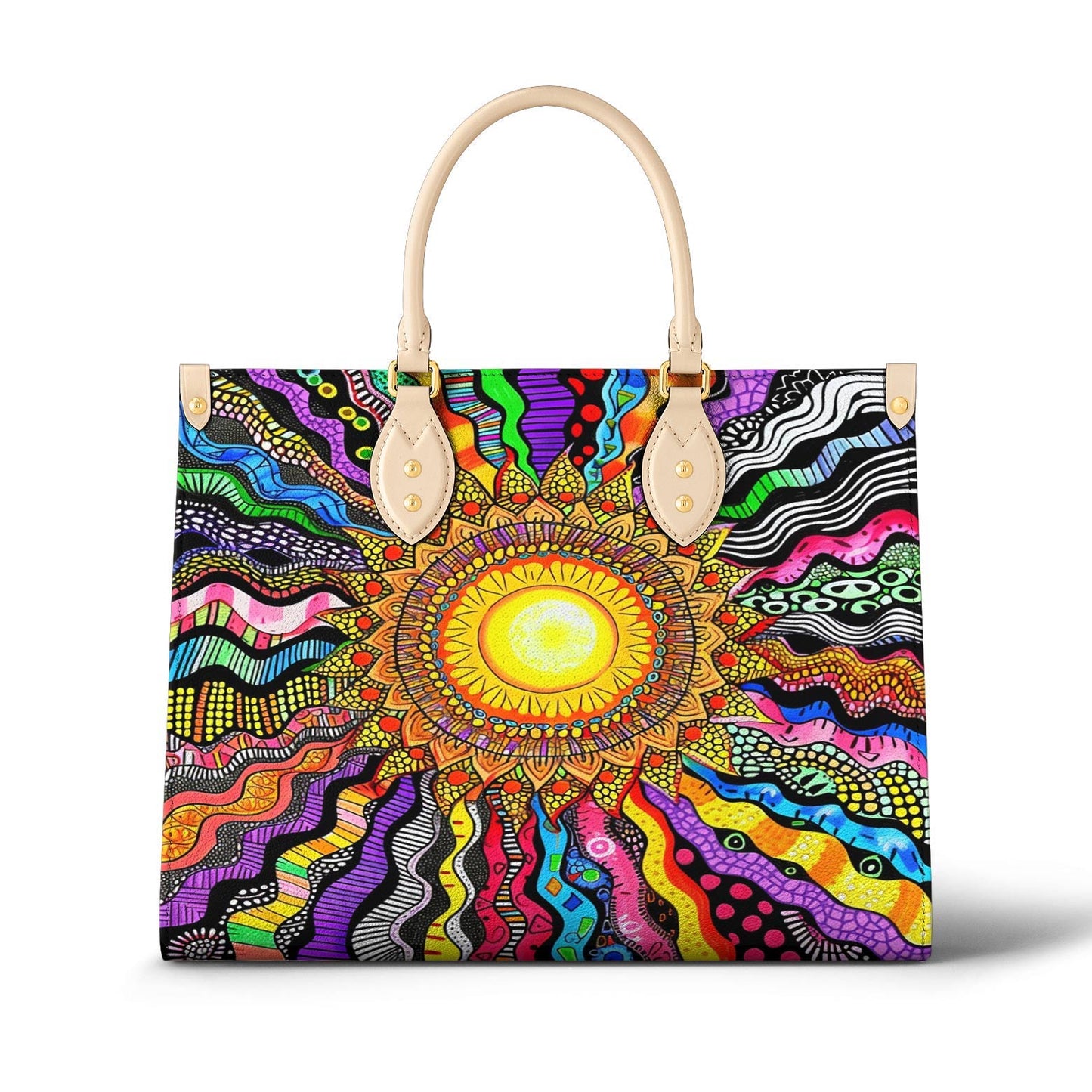 Lorva Hippie Leather Bag Radiant Spectrum