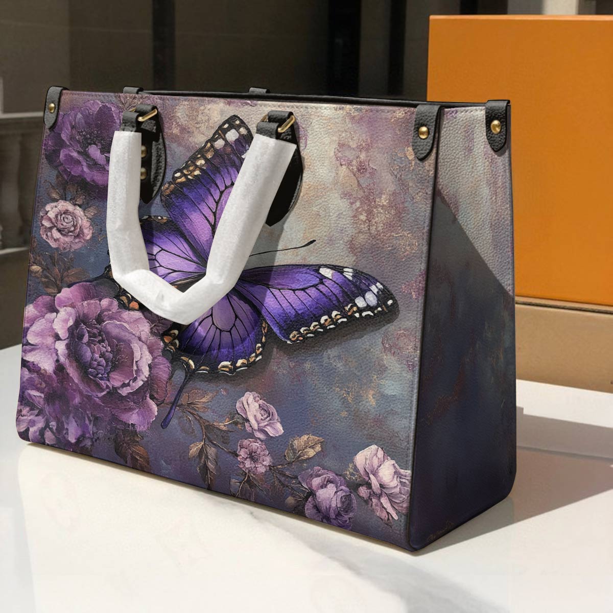 Lorva Leather Bag Enchanted Violet