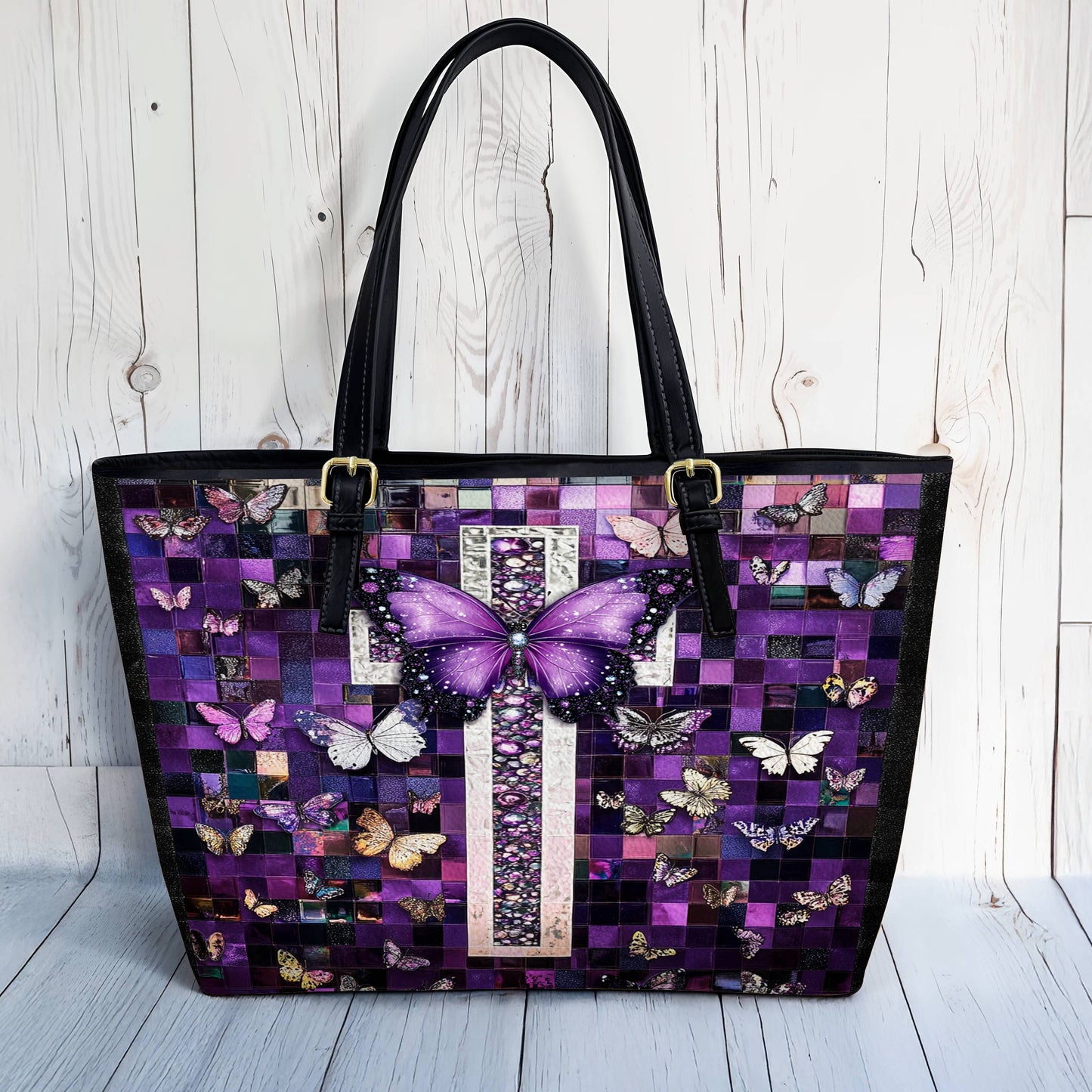 Lorva Leather Tote Bag Mystic Blessings