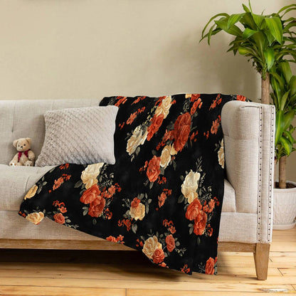 Lorva Fleece Blanket Roses