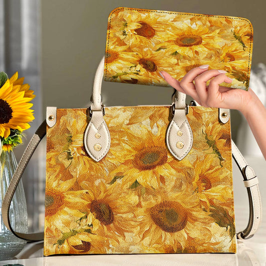 Lorva Leather Bag Sun Sunflower