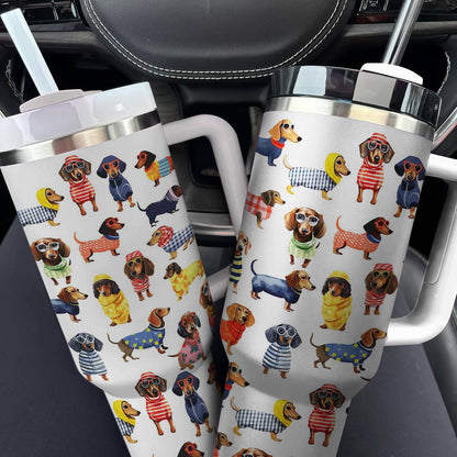 Lorva Tumbler Stylish Dachshund