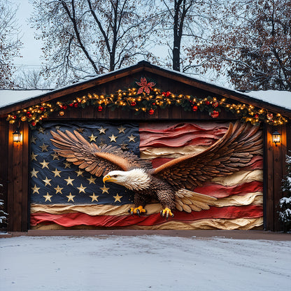 Lorva Garage Door Banner Decoration Freedom Still Soars