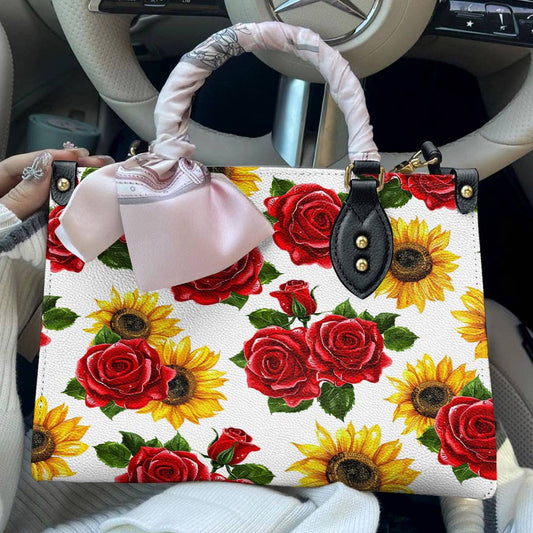 Lorva Leather Bag Blooming Elegance