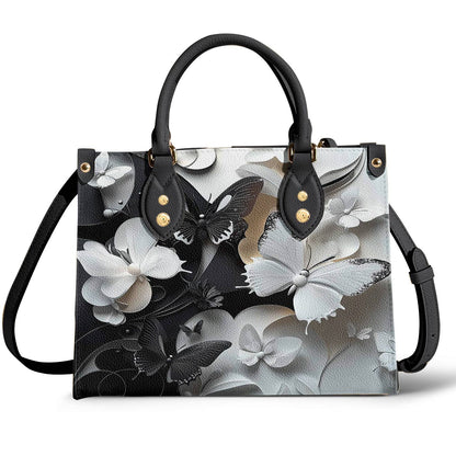 Lorva Leather Bag Monochrome Mirage