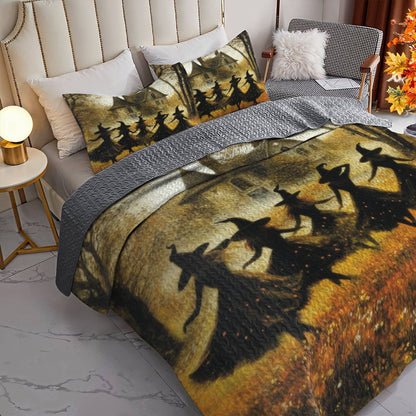 Witch Lorva All Season Quilt 3-Piece Set Shadows of the Coven
