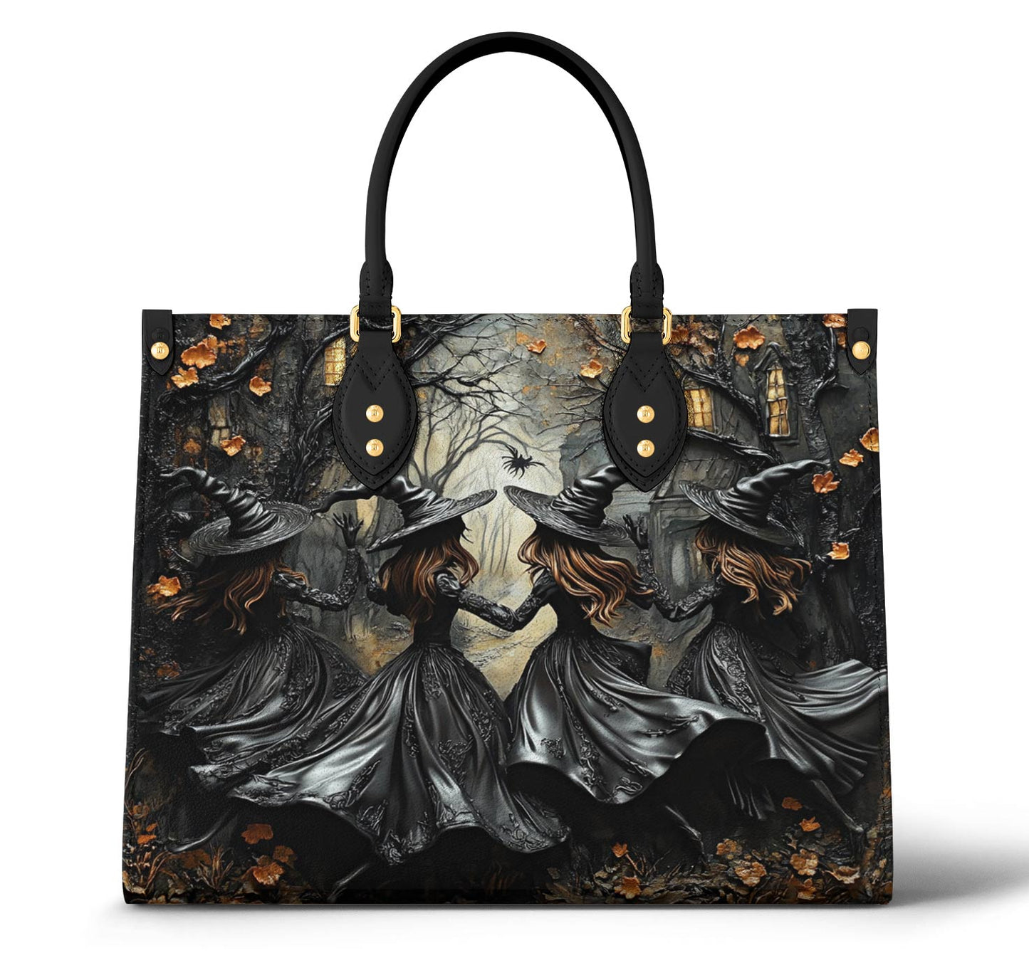 Witch Lorva Leather Bag Mystic Forest Dance