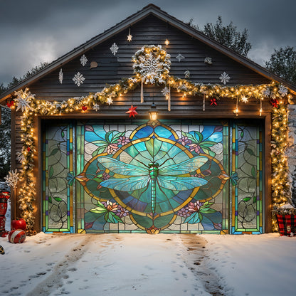 Lorva Dragonfly Garage Door Banner Decoration Beautiful