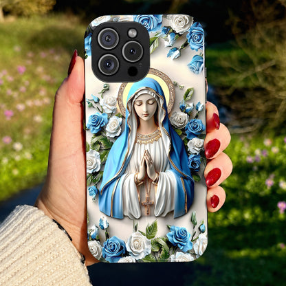 Lorva Phone Case Charming Virgin Mary Roses