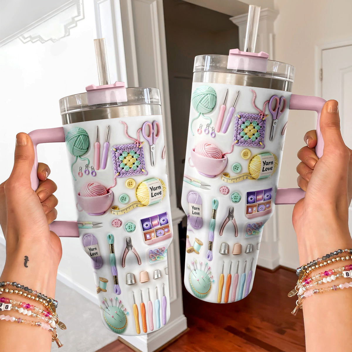 Lorva Yarn Tumbler Yarn Is My Therapy