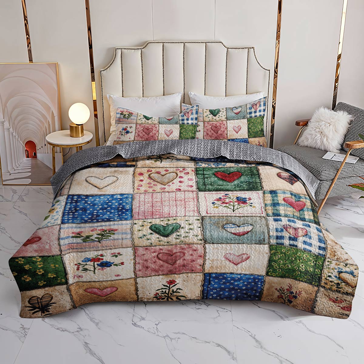 Lorva All Season Quilt 3-Piece Set Nature’s Symphony