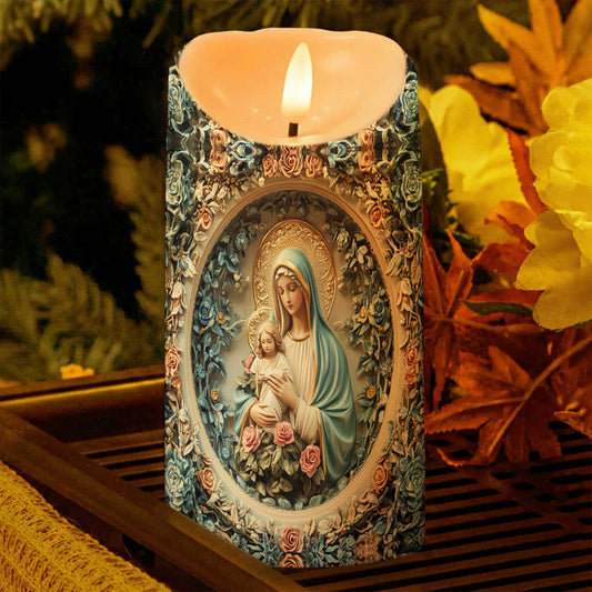 Lorva LED Candle Mystic Rose Prayer