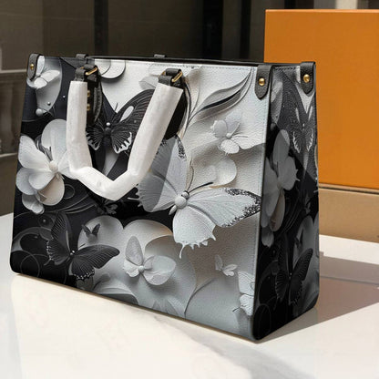 Lorva Leather Bag Monochrome Mirage