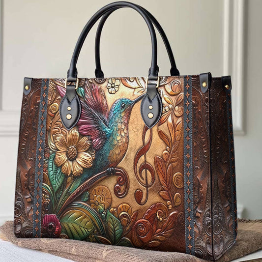 Lorva Hummingbird Leather Bag Melody In Flight
