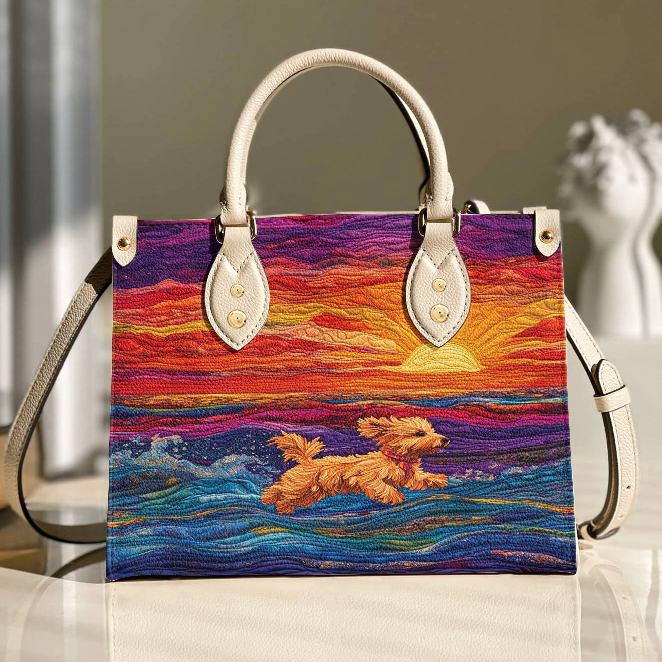 Lorva Yorkie Leather Bag Radiant Sunset