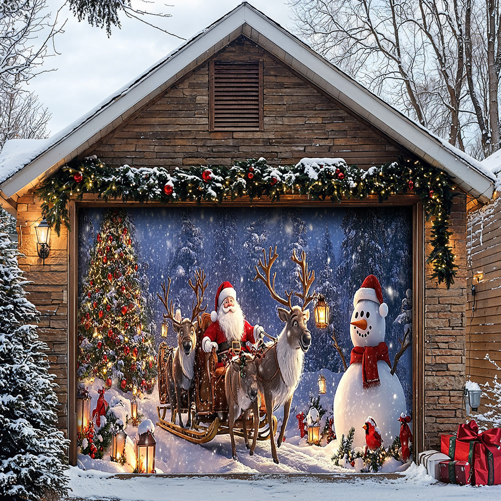 Lorva Christmas Garage Door Banner Decoration Peace