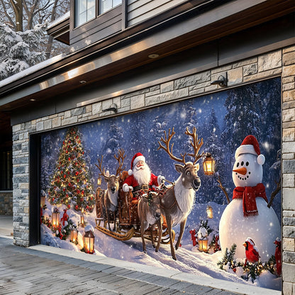 Lorva Christmas Garage Door Banner Decoration Peace