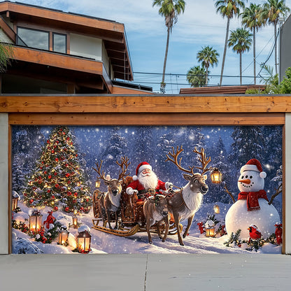 Lorva Christmas Garage Door Banner Decoration Peace